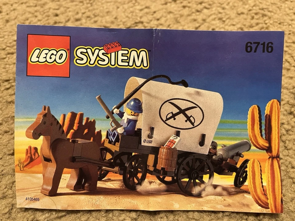 LEGO 6716 Weapons Wagon Wild West - Soldiers Cannon Covered Wagon Foto 3 de 4