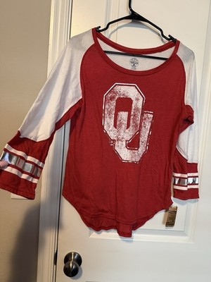 NWT Rivalry Threads OU T Shirt Jersey Women Med Lite Weight Cute Game Day Shirt