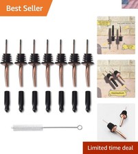 Stainless Steel Copper Liquor Pour Spouts Set - Tapered Speed Pours Nozzles w...