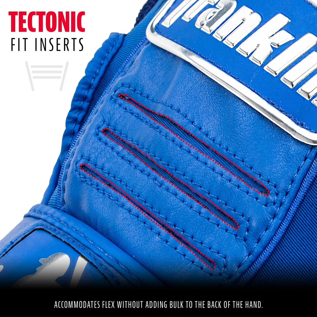 Guantes de bateo Franklin Sports MLB MLB CFX Pro - adultos pequeños - reales/cromos