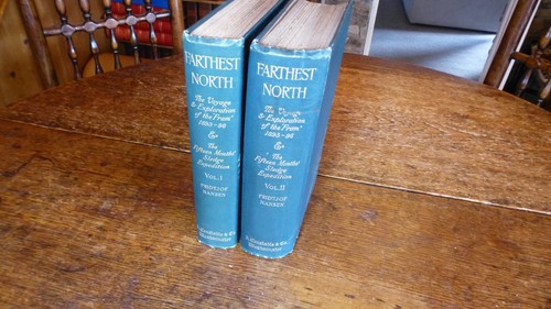Cover of 1897 FIRST EDN NANSEN FARTHEST NORTH ARCTIC POLAR EXPLORATION 2 VOLS COMPLETE