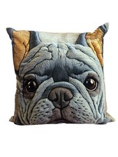 NEW novelty throw pillow 18x18 inches pillowcase  insert included dog