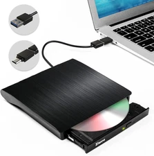 External DVD Drive USB 3.0 Type-C CD Burner Portable CD +/-RW Drive DVD Player f