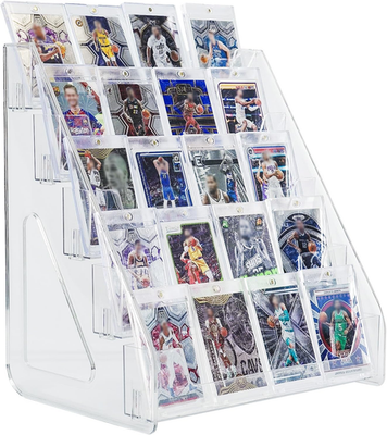 #ad Trading Card Display Stand 5 Tier Vertical Holder for Baseball Basketball Sport $18.89