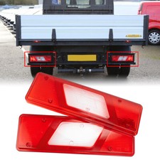 TIPPER TRUCK CHASSIS CAB REAR TAIL LIGHT LAMP LENSES FOR FORD TRANSIT MK8 2014