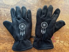 Fleece Gloves Women's Embroidered Dreamcatcher NiCE Warm cHECK iT 