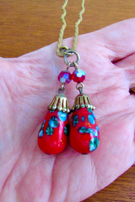 Vintage Millefiori MURANO Glass Bead Victorian Hat/Hair Pin  display picture 1