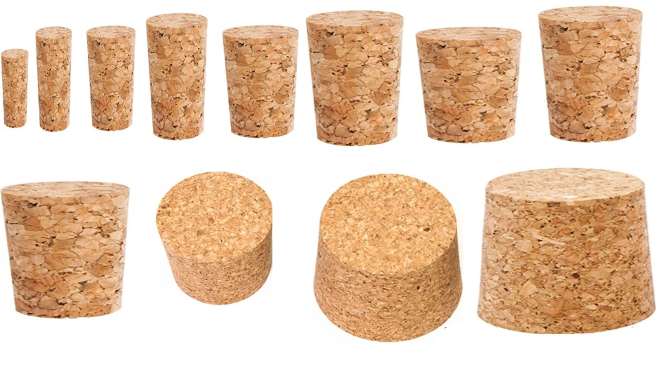 Fasskorken KORKEN aus NATURKORK Flaschenkorken NATURKORKEN STOPFEN Spitzkorken - Bild 2 von 2