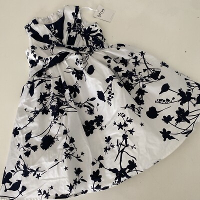 NWT 116 5-6 Yr Jottum Settle Beautiful Smocked Back Crossover Party Dress Dutch