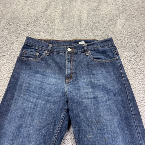 Vintage Levis 577 Jeans Womens Size 14 Blue Dark Wash Lower Rise Loose Baggy - Picture 2 of 10