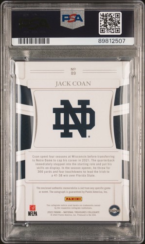 2022 Panini National Treasures CLG MAT. Auto. RC. 1/2. PSA 8. - Picture 2 of 6