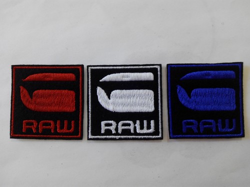 Parche bordado para pegar, termoadhesivo estilo G RAW 5/5 cm adorno ropa |  eBay