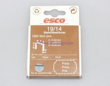 1000 x ESCO TACKERKLAMMER 19/14 KWB REXEL RAPID