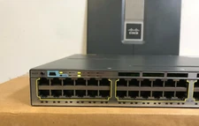 CISCO WS-C3750X-48PF-S 48 Port PoE+ Gigabit Switch 3750X-48PF  C3KX-PWR-1100WAC
