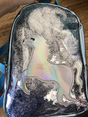 girls sequin unicorn mini backpack cat & jack Cat & Jack Toddler Girls Unicorn Sequin Shaker Mini Backpack - Blue