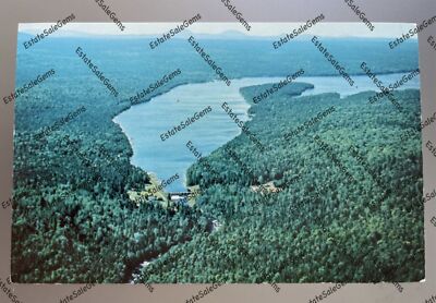 Vintage Postcard Telos Lake Maine Allagash Wilderness Waterway Spencer Mountains