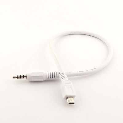 3.5mm Stereo Male Plug To Mini USB 5 Pin Male Adapter Convertor Audio Cable 1ft