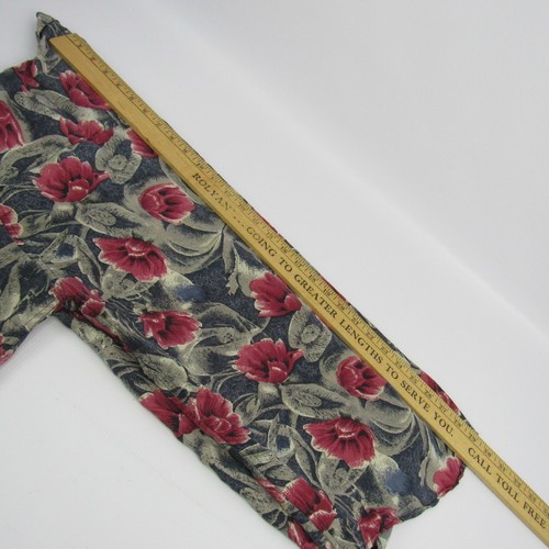 Silk Shirt Impact Button Down Men's Medium Color 100% Seta Floral Casual - Picture 11 of 12