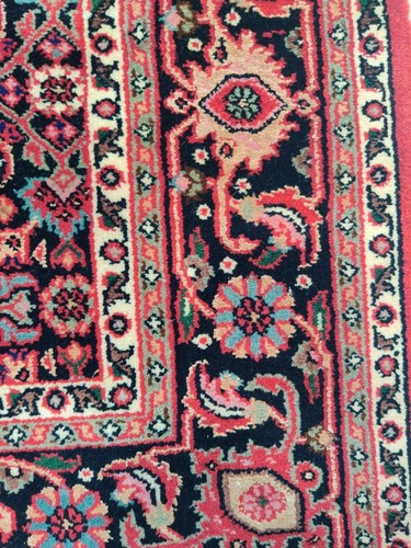 Vintage 3'8" x 5'3" Handmade Wool Medallion Area Rugs Red Oriental Knotted Rugs - Picture 11 of 24