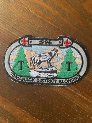 1996 Tamarack Klondike Derby Patch BSA Boy Scouts NJ State New Jersey Merged