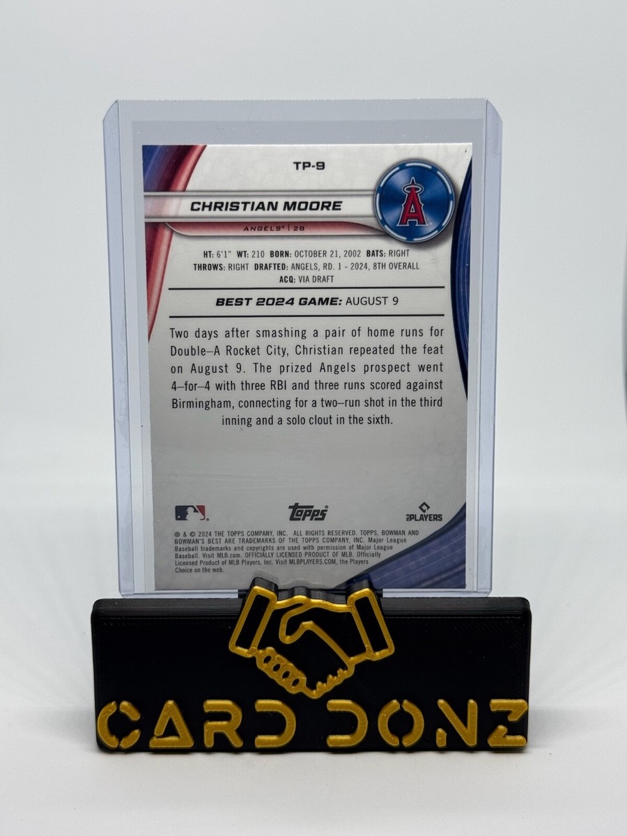 2024 Bowman's Best Christian Moore Prospects Blue X-Fractor