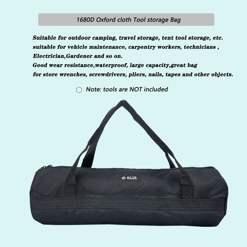 16inch Black Tool Bag with Zippers Multi Purpose Small volume for home practical - Picture 12 of 14