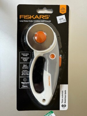 Fiskars Loop Rotary Cutter Titanium 60mm Blade NEW Sealed In Original ...