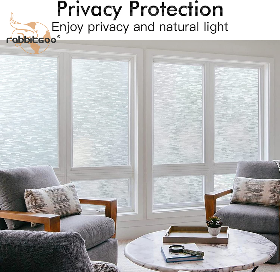 Matte Window rabbitgoo Privacy Window Film Frosted Matte Window for Home (17.5