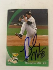 Brandon Miller 2017 Signed Clinton Lumber Kings Team Card
