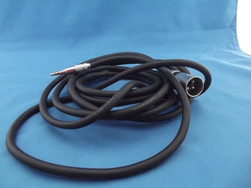 8ft XLR 3-Pin Male - 3.5mm 1/8" Stereo Plug Shielded Microphone Mic Cable Golden