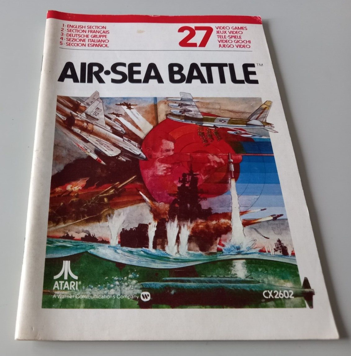 Notice multilingue pour jeu Atari 2600 