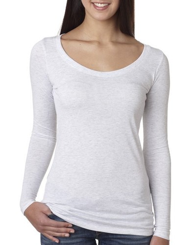 T-shirt scoop donna Next Level Abbigliamento Triblend 6731 - Foto 2 di 4
