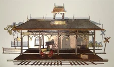 Vintage CURTIS JERE Train Station Metal Wall Sculpture