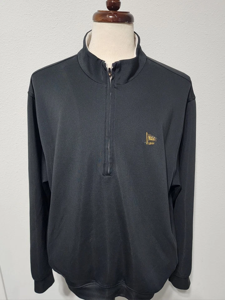 Donald Ross Golf Pullover 1/4 Zip Hackensack Club Men XL - Image 2 of 4
