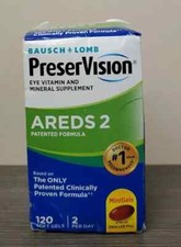 Bausch  Lomb PreserVision AREDS 2 Vitamin Supplement 120 Ct Exp 12/26 DMGD BX
