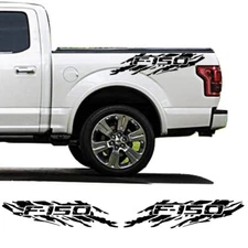 2pcs Bed Side Stripe body Decals graphics vinyl sticker logo for Ford F150 F-150