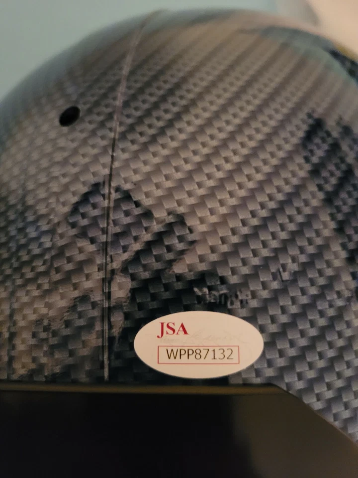 Casco réplica tamaño completo firmado por Marcus Peters, Los Angeles Rams Foto 3 de 3