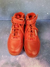 Reebok Jr/Boys Classic Red Leather Shoes size 4