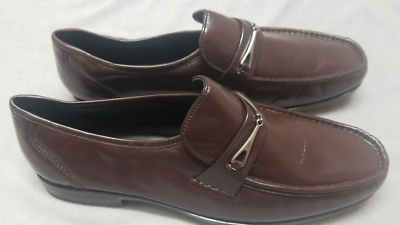 Florsheim Brown Leather Penny Loafer Dress Shoes Size 10.5 