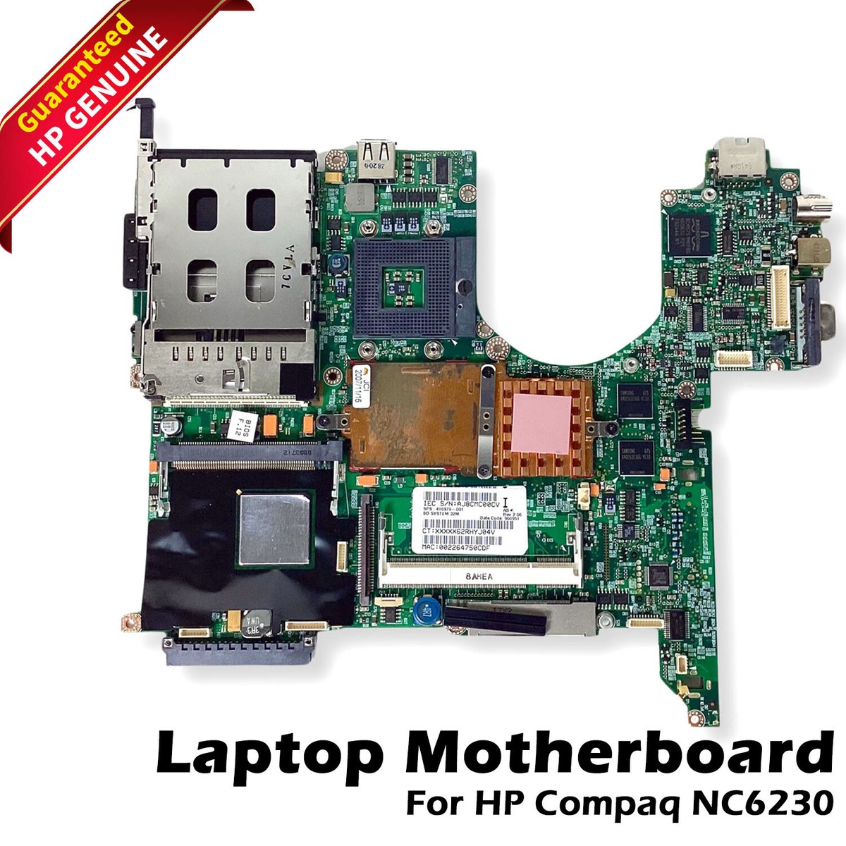 PCパーツ AMD 3400G Genuine HP Compaq NC6230 Motherboard BD 32M Laptop System