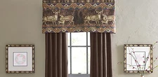 Croscill Deer Lodge Cabin Window Valance 54" X 22" Chippewa 1st. Quality NIP