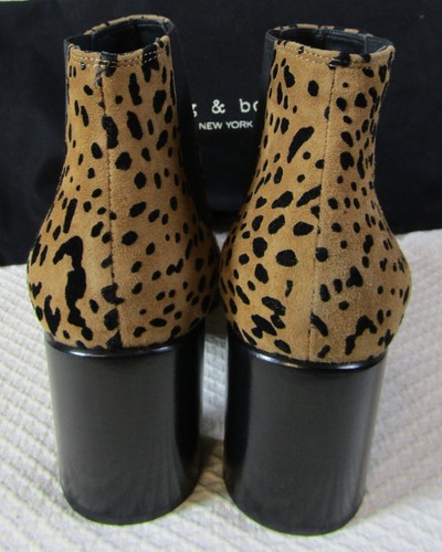 NWT Rag & Bone Suede Cheetah Ankle Boots Size EU 36.5 or US 6.5 Retail $412 - Picture 6 of 12