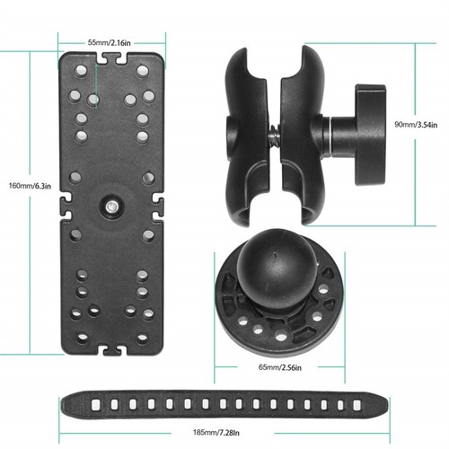 Marine Universal Electronic Mount Kayak Boat Fish Finder Holder & GPS Mount Base - Picture 6 of 12