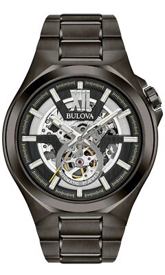 BULOVA 98A179 Herrenuhr Edelstahl Maquina Grau