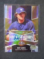 2009 Upper Deck Spectrum #113 Mat Gamel Milwaukee Brewers Certified Autograph
