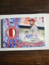 2018 Topps Holiday Jack Flaherty RC Metal Snowflake AUTO Relic # 2/3. Rookie 