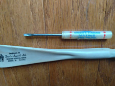 VTG SOUVENIR - BUSINESS PROMOTIONALS - SHOE HORN AND SCREW DRIVER, ANKENY, IOWA