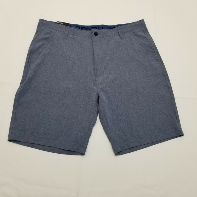 Denali Mens Stretch Hybrid Walk Shorts Heather Blue Size 38 for sale