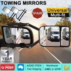 <!--F#f_0-->2x Towing Mirrors Pair Heavy Duty Multi Fit Clamp On Towing Caravan 4X4 Trailer<!--F/-->