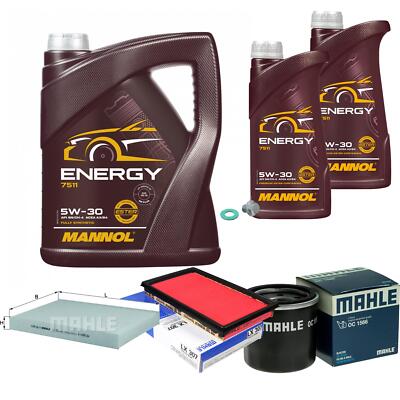MAHLE Inspektionspaket 7L MANNOL 5W-30 Energy für Nissan Maxima/Maxima QX V 2.0